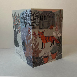 Garden Fox Greeting Card by Lush Designs