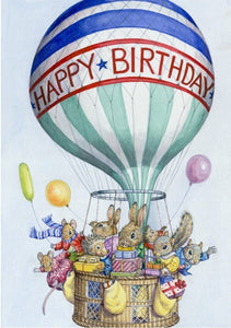 Happy Birthday Balloon Card by The Porch Fairies