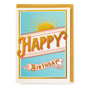 Happy Birthday - Greetings Card by Archivist