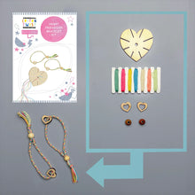 Load image into Gallery viewer, Heart Friendship Bracelet Making Kit
