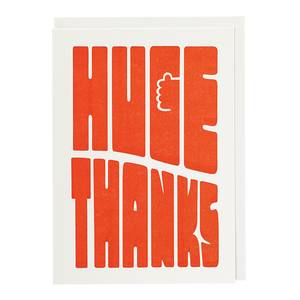 Huge Thanks Greeting Card by Archivist