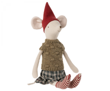 Load image into Gallery viewer, Maileg Christmas Clothes Medium Mouse, Medium, Girl
