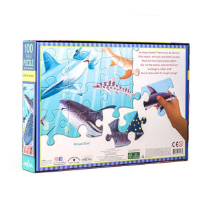 Love of Sharks 100 Piece Puzzle by Eeboo