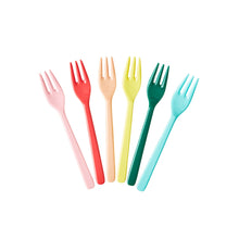 Load image into Gallery viewer, Melamine Forks Set of 6 - Dance Out Colors
