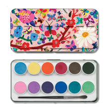 Load image into Gallery viewer, Watercolours in Tin Butterfly &amp; Flowers by Eeboo
