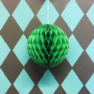 Paper Ball Decoration Green by Petra Boase