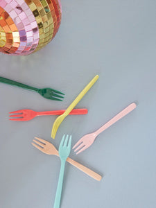 Melamine Forks Set of 6 - Dance Out Colors
