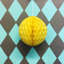 Load image into Gallery viewer, Paper Ball Decoration Yellow by Petra Boase
