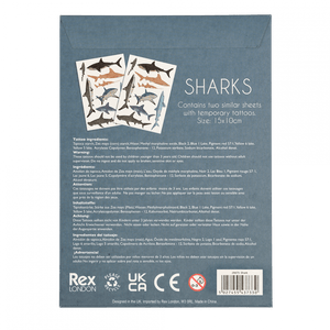 Shark Temporary Tattoos by Rex
