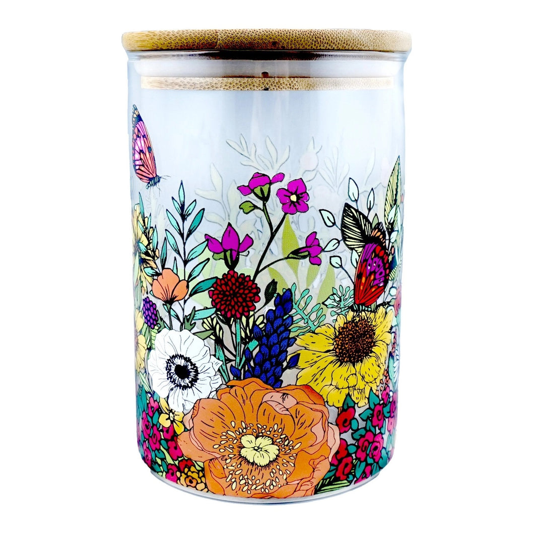 Glass Storage Jar - Natasha Kirby Bloom by Half Moon Bay