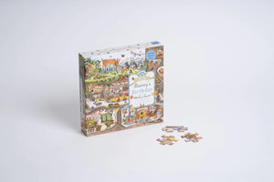 Bears Picnic Wood 100 Piece Puzzle Bunny’s Birthday by Magic Cat