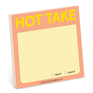 Hot Take Sticky Note by Knock Knock