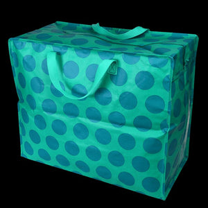 Blue On Turquoise Spotlight Jumbo Storage Bag