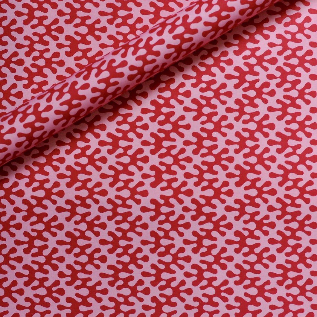 Cambridge Imprint Patterned Paper - Kelp - Raspberry Ripple