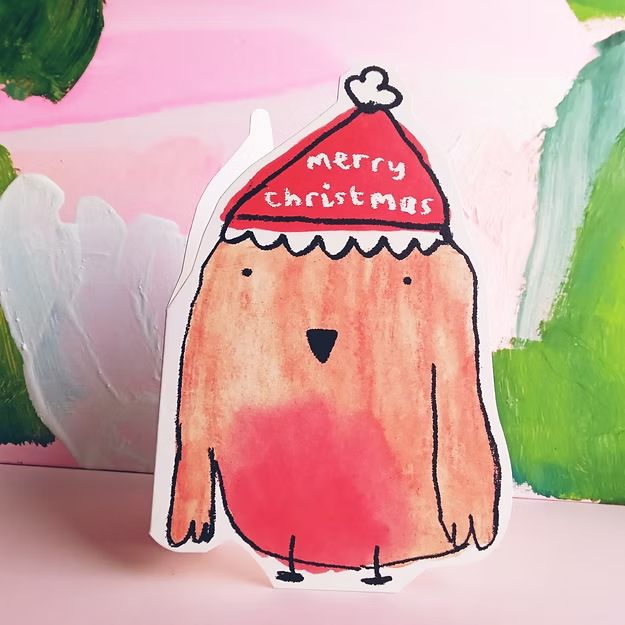 Laura Skilbeck Greetings Card - Christmas Robin