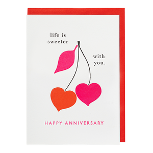 Life Is Sweeter With You Greetings Card by Archivist
