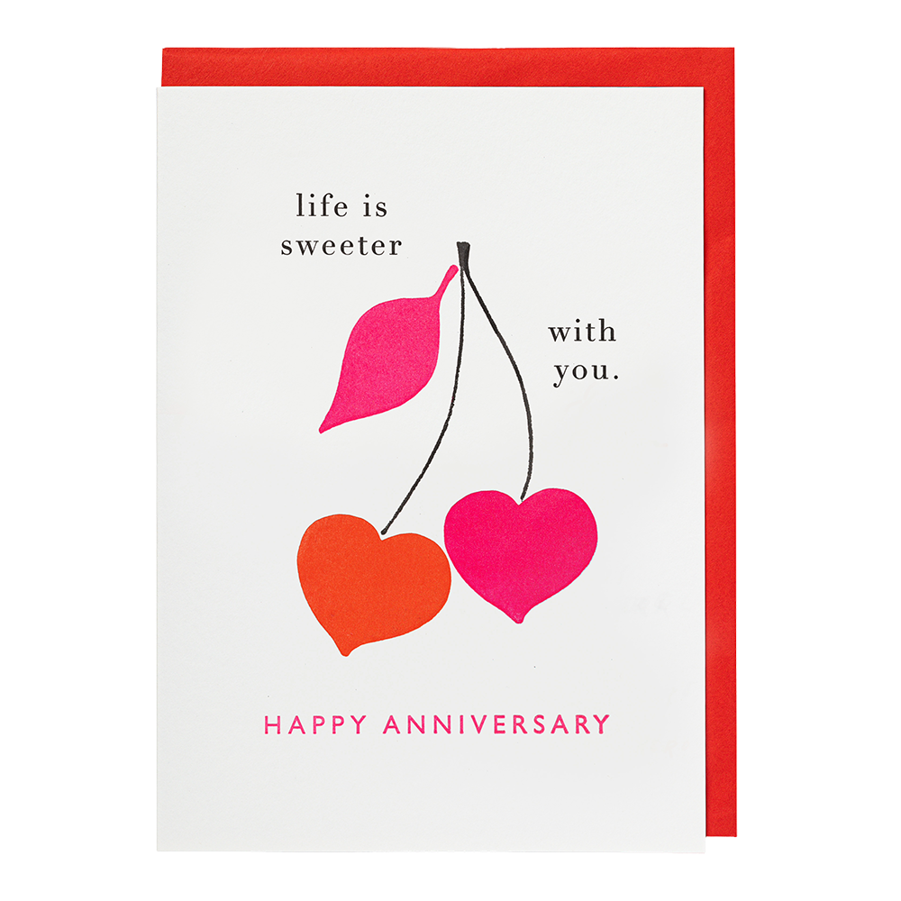 Life Is Sweeter With You Greetings Card by Archivist