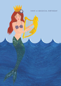 Magical Mermaid Birthday Card by Hutch Cassidy