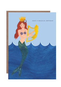 Magical Mermaid Birthday Card by Hutch Cassidy