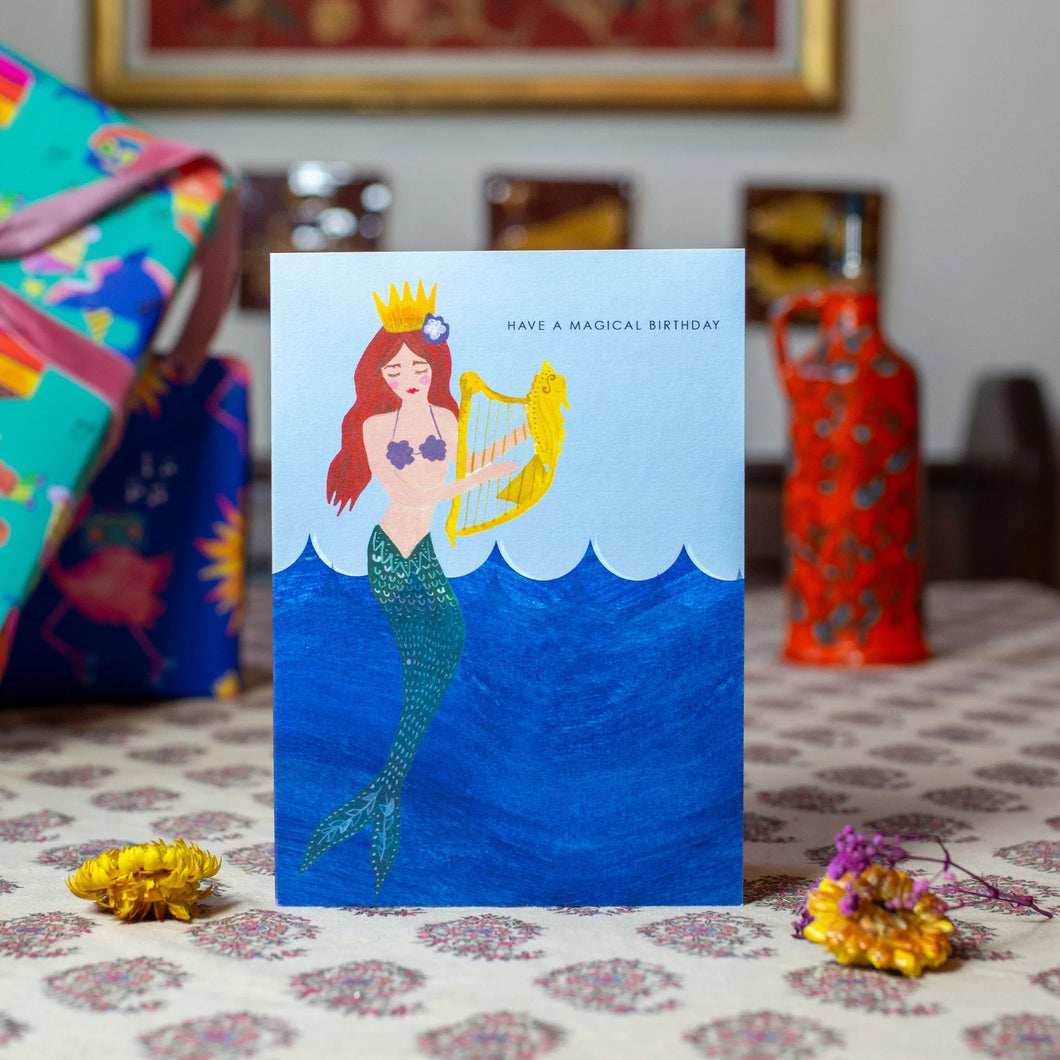 Magical Mermaid Birthday Card by Hutch Cassidy