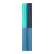 Load image into Gallery viewer, Marble Two Tone Dinner Candles - Blue by Talking Tables
