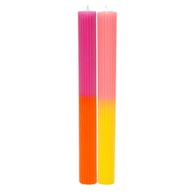 Load image into Gallery viewer, Marble Two Tone Dinner Candles - Pink by Talking Tables
