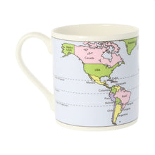 Load image into Gallery viewer, the back side of the world map mug
