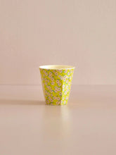 Load image into Gallery viewer, Medium Melamine Cup - Yellow Floral Print
