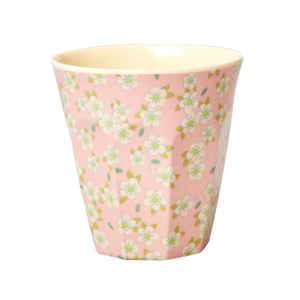 Medium Melamine Cup - Pink Floral Print