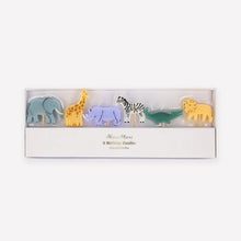 Load image into Gallery viewer, Meri Meri Jungle Animal Candles
