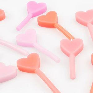 Meri Meri Pink Heart Candles