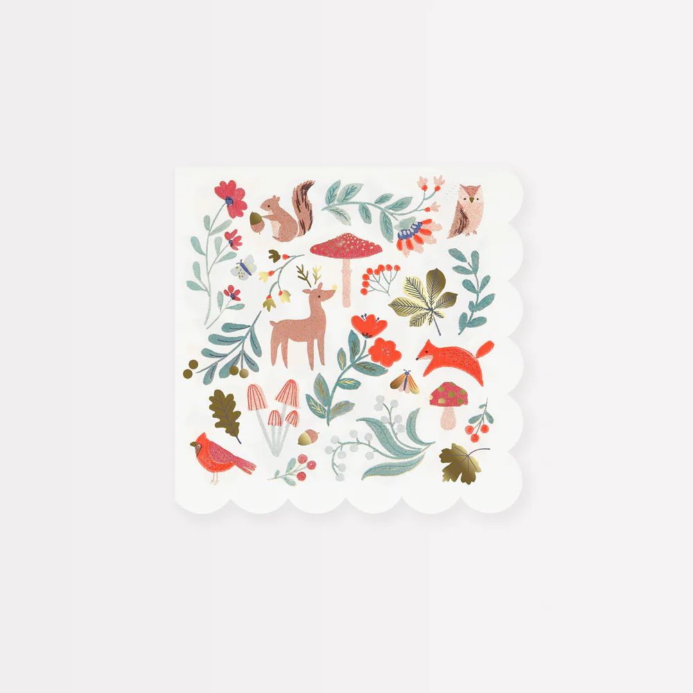 Meri Meri Small Napkins - Winter Woodland