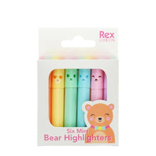 Load image into Gallery viewer, Mini Bear Highlighters - Set of 6 by Rex
