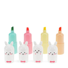 Load image into Gallery viewer, Mini Bunny Highlighters - Set of 4 by Rex
