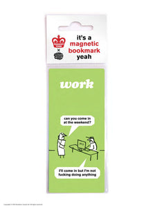 Modern Toss Magnetic Bookmark - Work Weekend