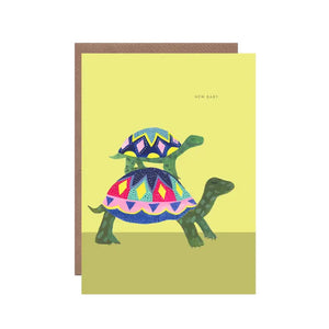 Tortoise New Baby Card by Hutch Cassidy