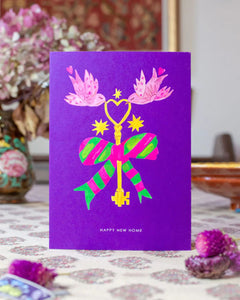New Home Key - Greetings Card by Hutch Cassidy