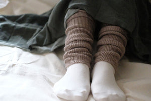 Nishiguchi Kutsushita Alpaca Wool Arm & Leg  Warmer - Beige