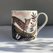 Load image into Gallery viewer, Ocelot Fine Bone China Mug by Lush Designs
