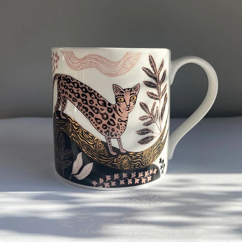 Ocelot Fine Bone China Mug by Lush Designs