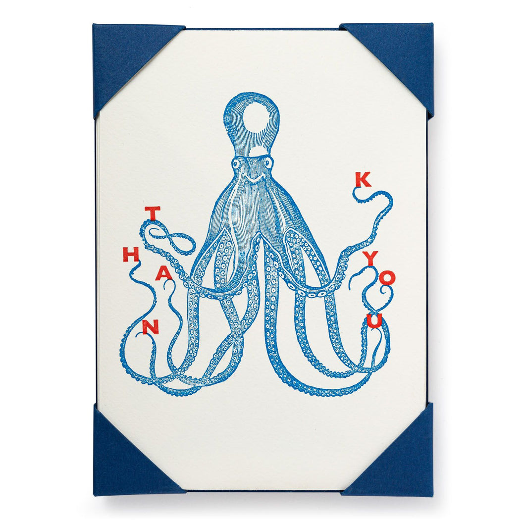 Octopus Thank You Card by Archivist