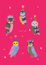 Load image into Gallery viewer, Party Owls Birthday Card by Hutch Cassidy
