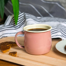 Load image into Gallery viewer, Pink Enamel Belly Mug - 375ml
