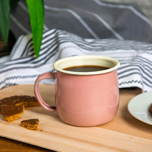 Pink Enamel Belly Mug - 375ml