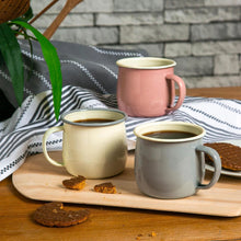 Load image into Gallery viewer, Pink Enamel Belly Mug - 375ml
