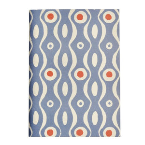 Pocket Notebook, Persephone Cornflower/Red by Cambridge Imprint
