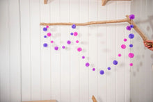 Load image into Gallery viewer, Pom Pom Garland - Lilac and Violet
