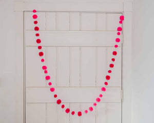 Pom Pom Garland - Pink
