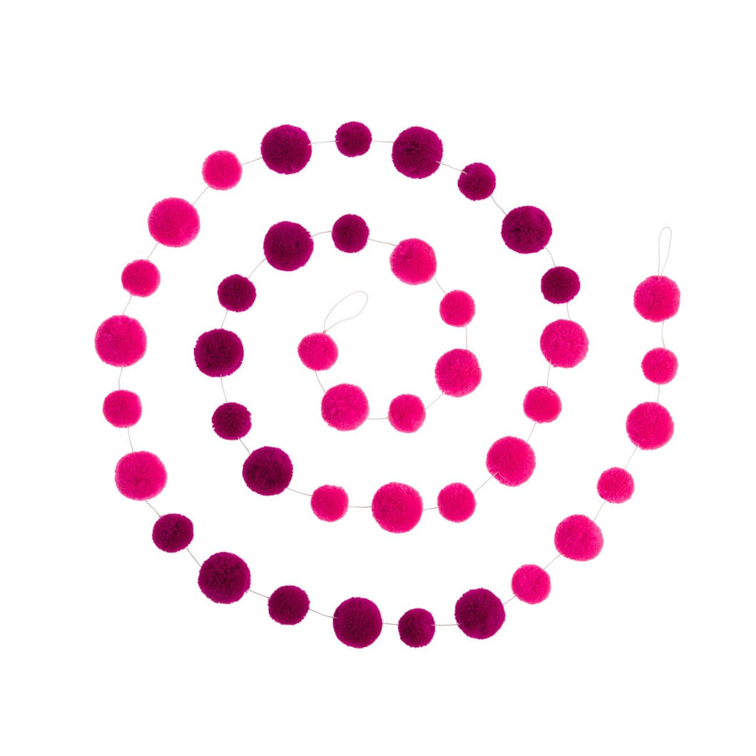 Pom Pom Garland - Pink