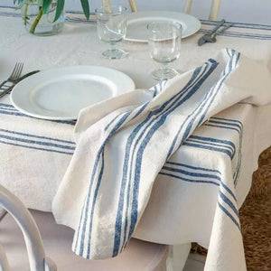 Blue stripe Pure Belgian Linen Tea Towel